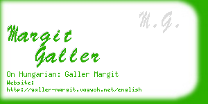 margit galler business card